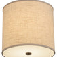 2nd Ave Lighting Cilindro 12" Beige Textrene Pendant in Timeless Bronze