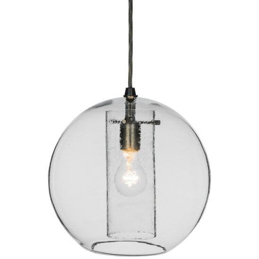 2nd Ave Lighting Cilindro 12" Bola Pendant With Extreme Chrome Finish
