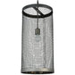 2nd Ave Lighting Cilindro 12" Cage Pendant With Matte Clear Finish