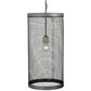 2nd Ave Lighting Cilindro 12" Cage Pendant With Matte Clear Finish
