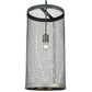 2nd Ave Lighting Cilindro 12" Cage Pendant With Matte Clear Finish