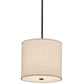 2nd Ave Lighting Cilindro 12" Textrene Pendant With Timeless Bronze Finish