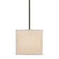 2nd Ave Lighting Cilindro 12" Textrene Pendant With Timeless Bronze Finish