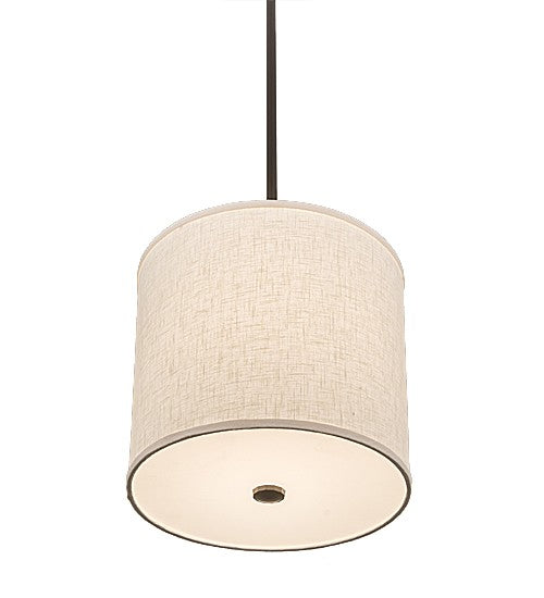 2nd Ave Lighting Cilindro 12" Textrene Pendant With Timeless Bronze Finish