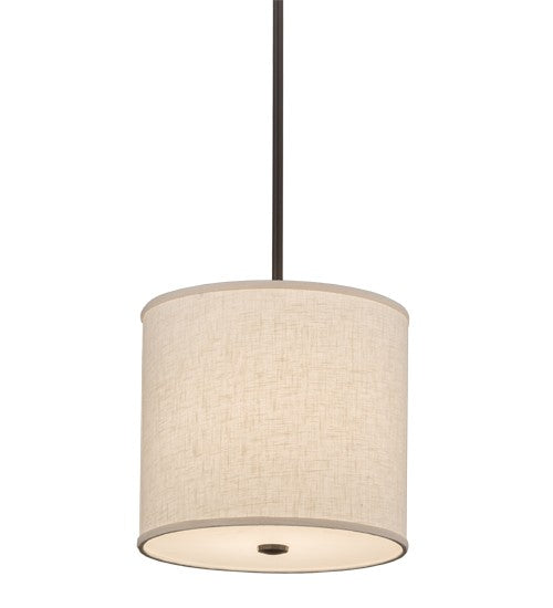 2nd Ave Lighting Cilindro 12" Textrene Pendant With Timeless Bronze Finish