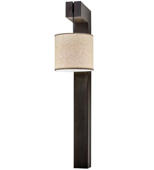 2nd Ave Lighting Cilindro 12" Wide Hickory Wall Sconce