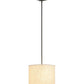 2nd Ave Lighting Cilindro 14" Beige Textrene Pendant in Timeless Bronze