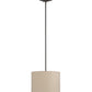 2nd Ave Lighting Cilindro 14" Beige Textrene Pendant in Timeless Bronze
