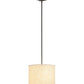 2nd Ave Lighting Cilindro 14" Beige Textrene Pendant in Timeless Bronze