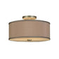 2nd Ave Lighting Cilindro 14" Flushmount in Nickel Finish