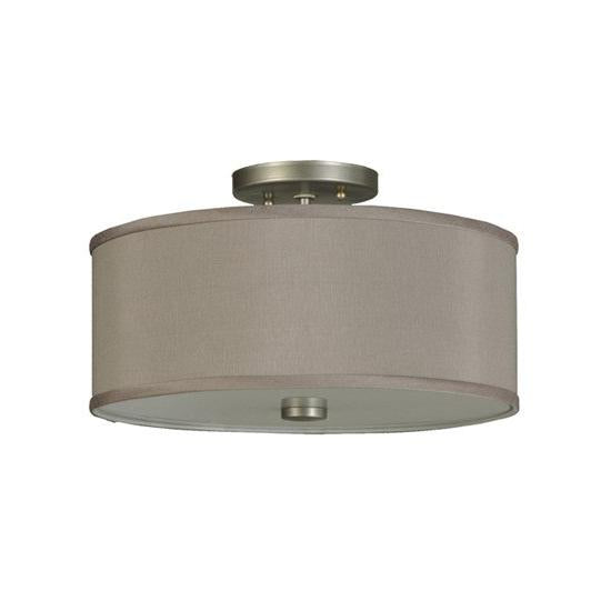 2nd Ave Lighting Cilindro 14" Flushmount in Nickel Finish