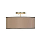 2nd Ave Lighting Cilindro 14" Flushmount in Nickel Finish