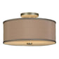 2nd Ave Lighting Cilindro 14" Flushmount in Nickel Finish