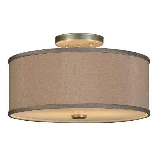 2nd Ave Lighting Cilindro 14" Flushmount in Nickel Finish