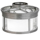 2nd Ave Lighting Cilindro 15" Campbell Flushmount With Steel Finish