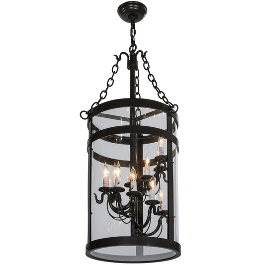 2nd Ave Lighting Cilindro 15" Espiral LED Pendant in Timeless Bronze