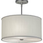 2nd Ave Lighting Cilindro 15" Wide Textrene Pendant in Nickel Finish