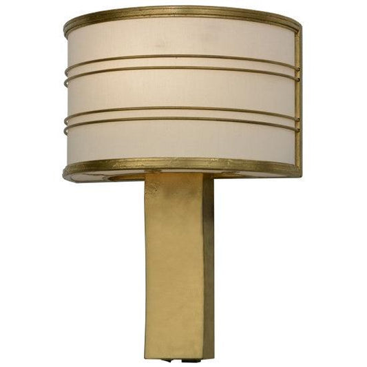 2nd Ave Lighting Cilindro 16" Touro Wall Sconce in Gold Leaf Finish
