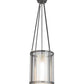 2nd Ave Lighting Cilindro 16" Wide Campbell Pendant With Steel Finish