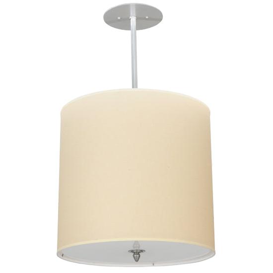 2nd Ave Lighting Cilindro 18" Beige Textrine Pendant Light