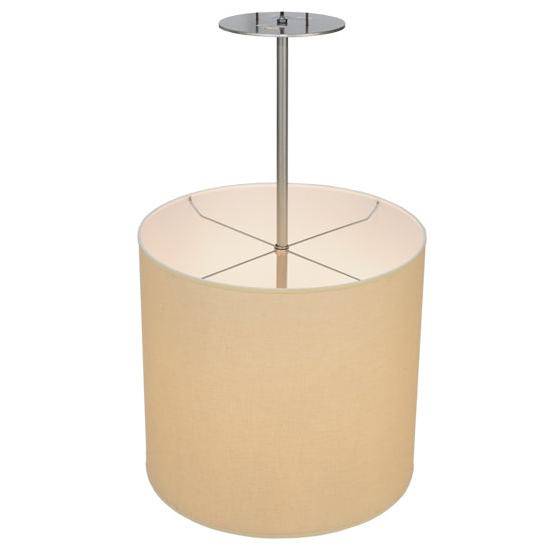 2nd Ave Lighting Cilindro 18" Beige Textrine Pendant Light