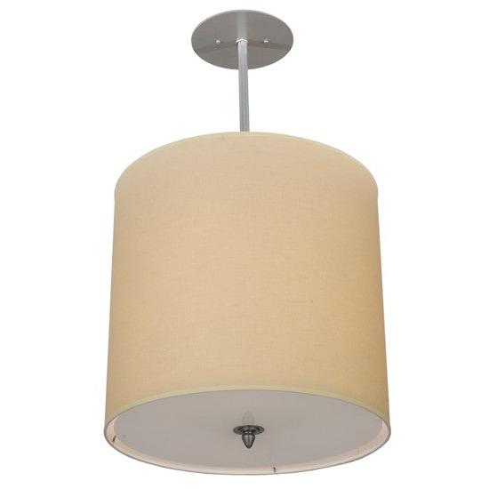 2nd Ave Lighting Cilindro 18" Beige Textrine Pendant Light