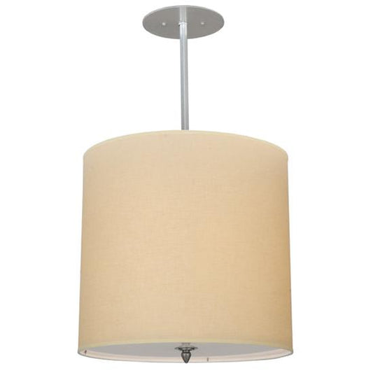 2nd Ave Lighting Cilindro 18" Beige Textrine Pendant Light