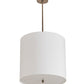 2nd Ave Lighting Cilindro 18" Textrene Pendant in Metallic Gold Finish