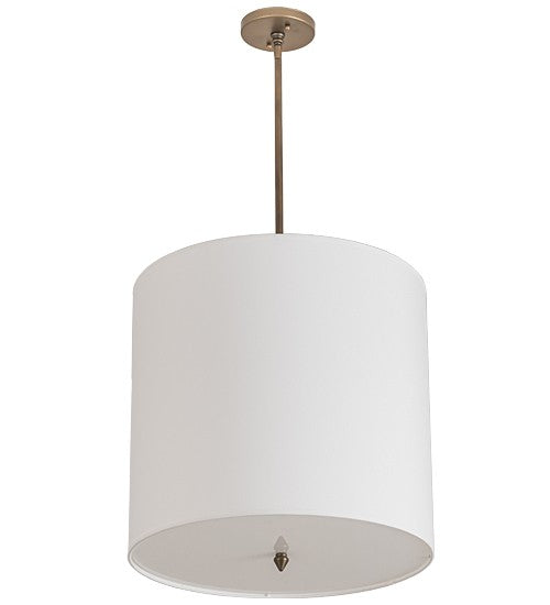 2nd Ave Lighting Cilindro 18" Textrene Pendant in Metallic Gold Finish