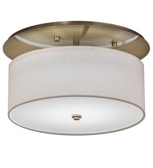 2nd Ave Lighting Cilindro 18" Wide Presidio Flushmount in Nickel Finish