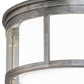 2nd Ave Lighting Cilindro 19" Campbell Flushmount With Steel Finish