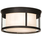 2nd Ave Lighting Cilindro 19" Campbell Flushmount in Oil Rubbed Bronze Finish