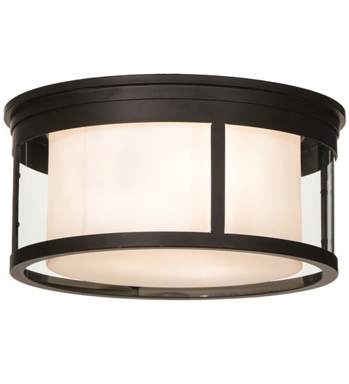 2nd Ave Lighting Cilindro 19" Campbell Flushmount in Oil Rubbed Bronze Finish