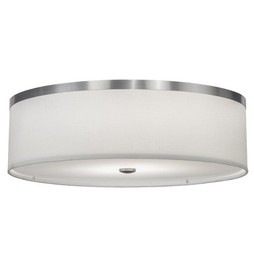 2nd Ave Lighting Cilindro 20" Wide Flushmount With Brushed Nickel Finish