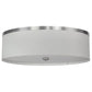 2nd Ave Lighting Cilindro 20" Wide Flushmount With Brushed Nickel Finish