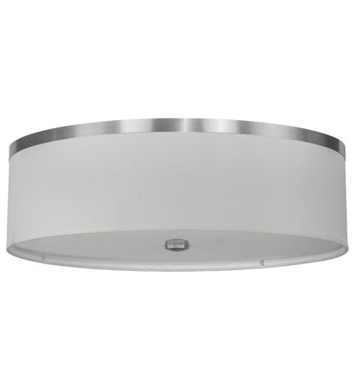 2nd Ave Lighting Cilindro 20" Wide Flushmount With Brushed Nickel Finish