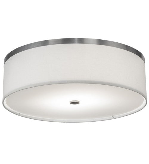 2nd Ave Lighting Cilindro 20" Wide Flushmount With Brushed Nickel Finish