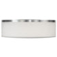 2nd Ave Lighting Cilindro 20" Wide Flushmount With Brushed Nickel Finish