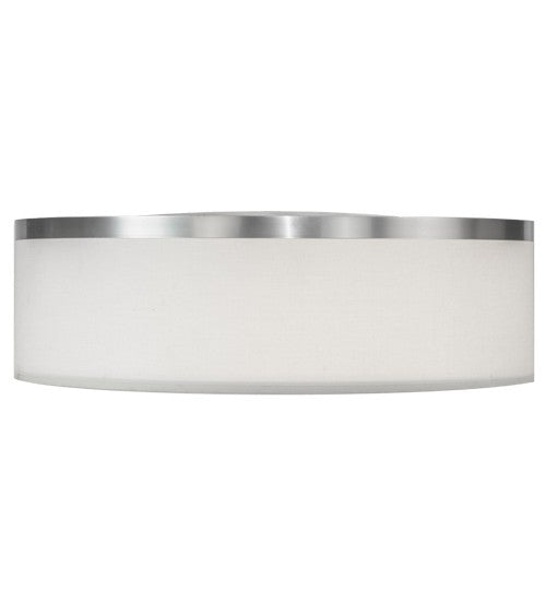 2nd Ave Lighting Cilindro 20" Wide Flushmount With Brushed Nickel Finish