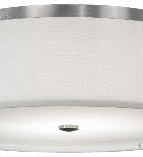 2nd Ave Lighting Cilindro 20" Wide Flushmount With Brushed Nickel Finish