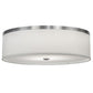 2nd Ave Lighting Cilindro 20" Wide Flushmount With Brushed Nickel Finish