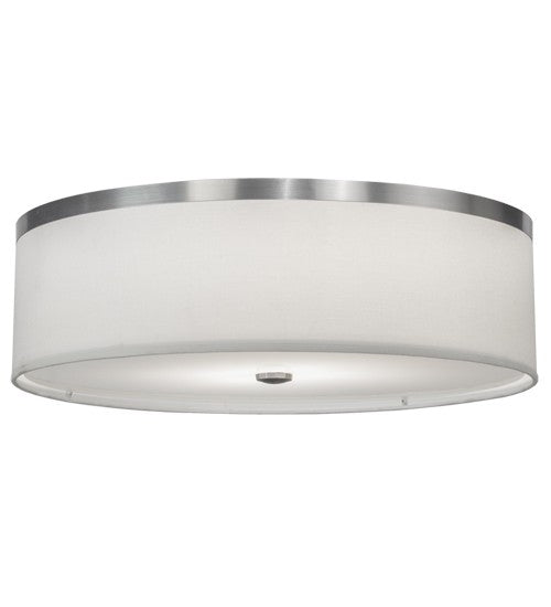 2nd Ave Lighting Cilindro 20" Wide Flushmount With Brushed Nickel Finish