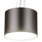2nd Ave Lighting Cilindro 21.5" Metal-Tex Pendant in Brushed Stainless Steel Finish