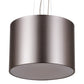 2nd Ave Lighting Cilindro 21.5" Metal-Tex Pendant in Brushed Stainless Steel Finish