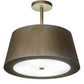 2nd Ave Lighting Cilindro 22" Campbell Pendant in Antique Silver Finish