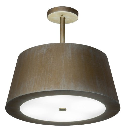 2nd Ave Lighting Cilindro 22" Campbell Pendant in Antique Silver Finish