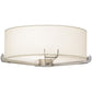 2nd Ave Lighting Cilindro 22" Structure Flushmount in Brushed Nickel Finish