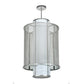2nd Ave Lighting Cilindro 22" Weave-Tex Pendant in Nickel Finish