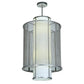 2nd Ave Lighting Cilindro 22" Weave-Tex Pendant in Nickel Finish