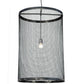 2nd Ave Lighting Cilindro 24" Cage Pendant With Steel Finish